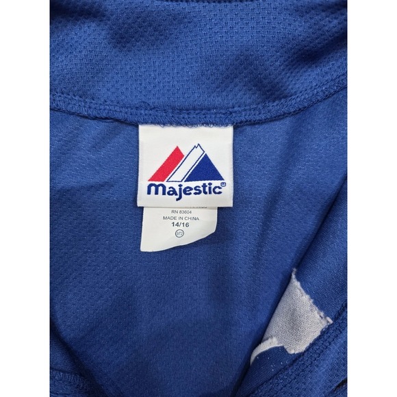 Youth Chicago Cubs Alfonso Soriano #12 Jersey Sz Large 14-16 Blue Sewn - Picture 4 of 8